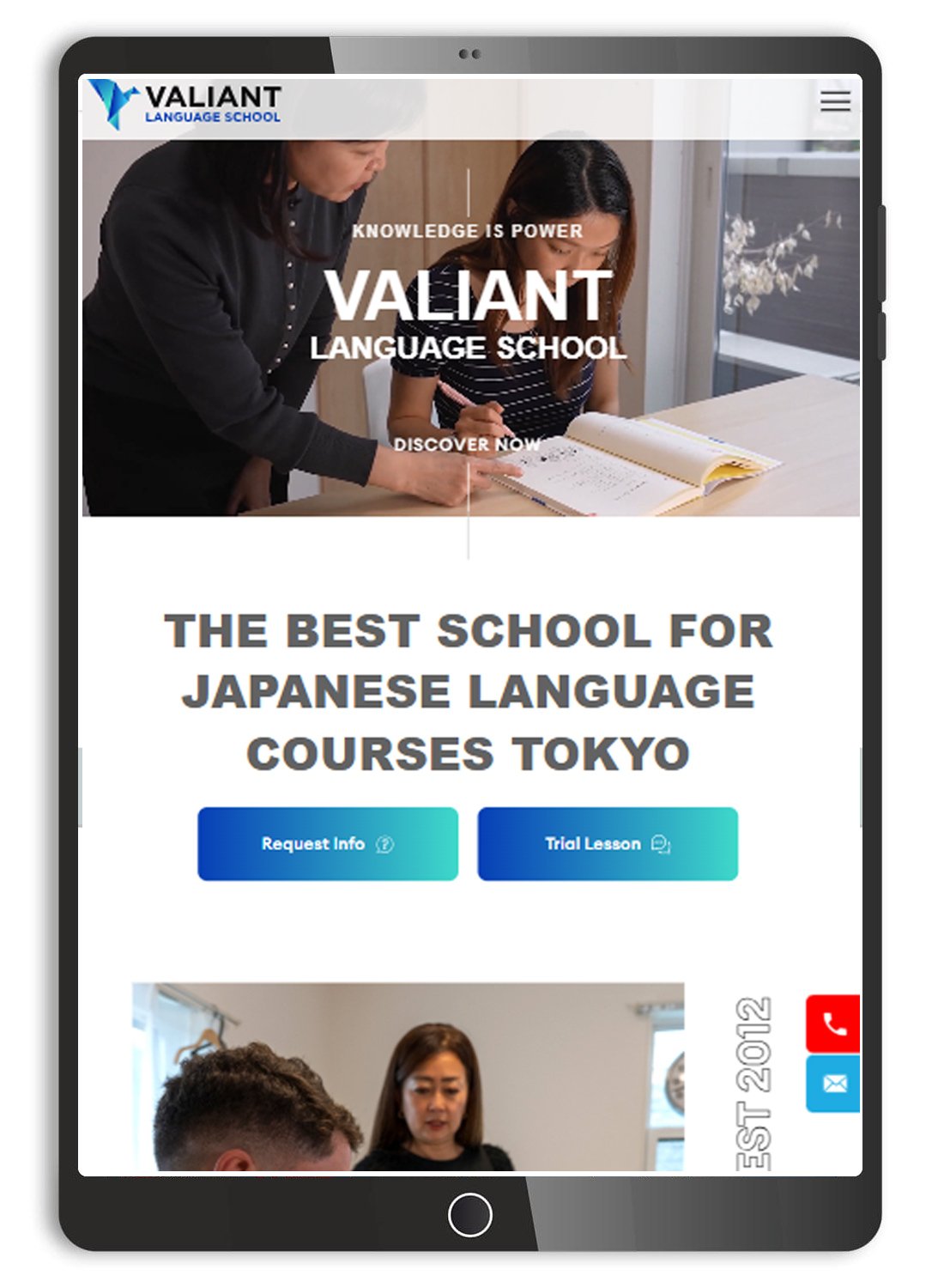who is working for Valiant Japanese Language School